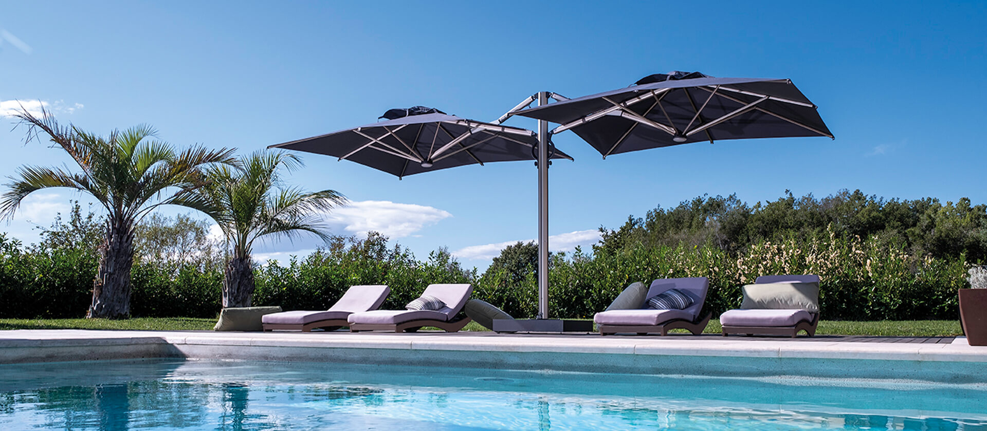 Parasols-umbrellas with innovative gas spring assisted opening system